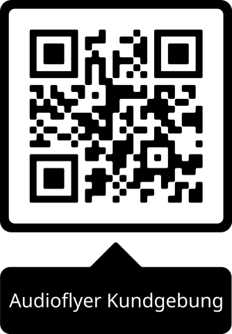 QR Code Audioflyer Kundgebung
